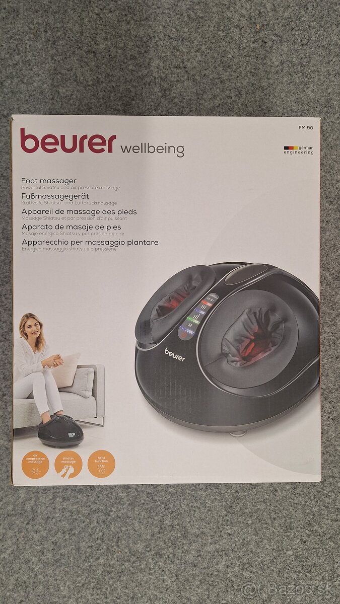 Predám masážny prístroj na nohy Beurer FM90 - 2