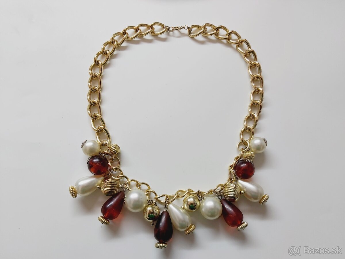 3 ks rôzne krasne bižu nahrdelniky - 2