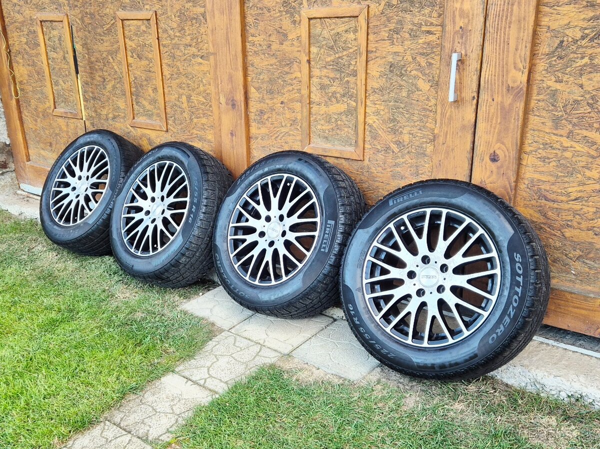 Hliníkové disky R16 5x112 zimné gumy - 2