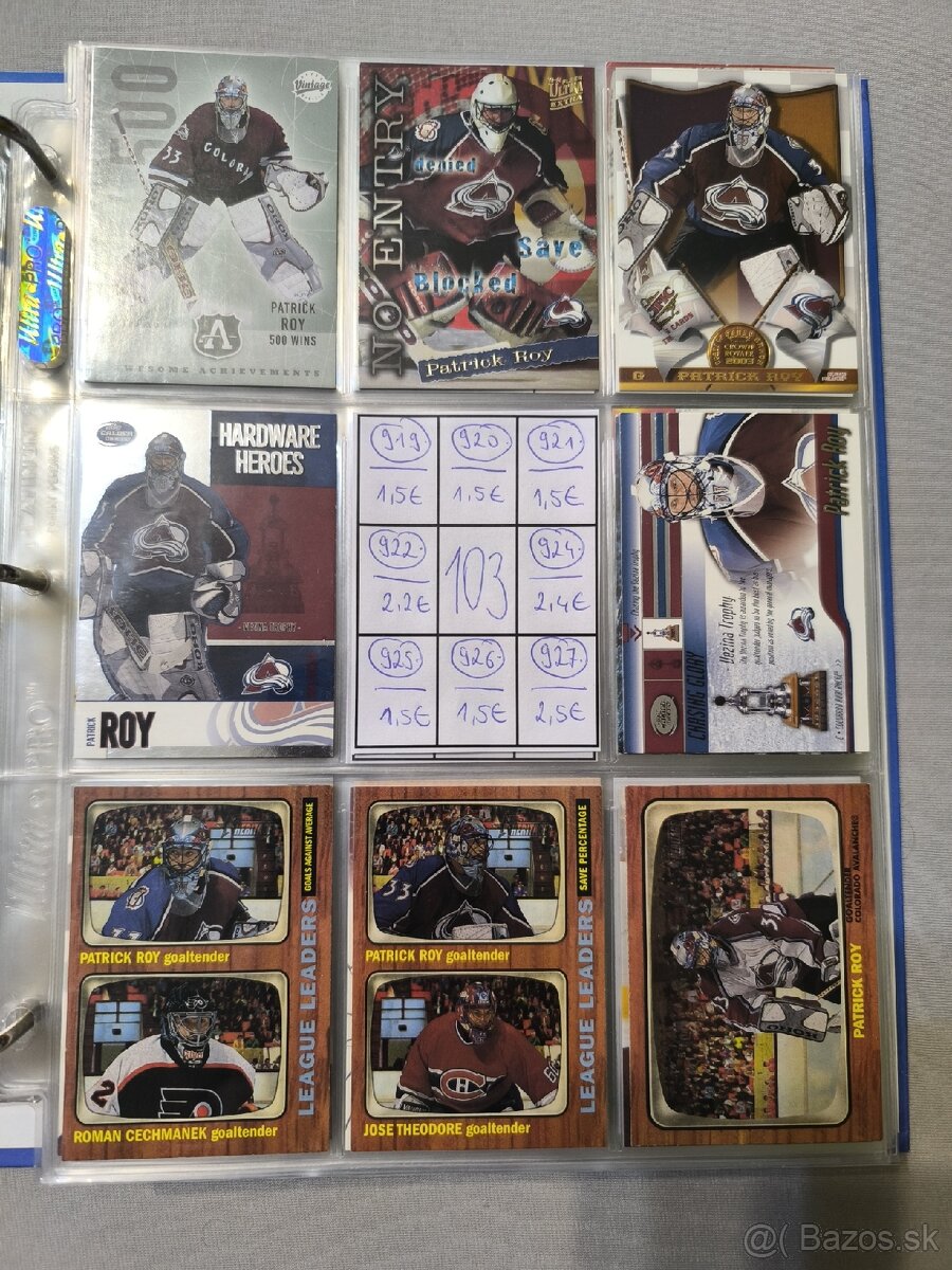 Hokejové kartičky - Patrick Roy 5 - 2