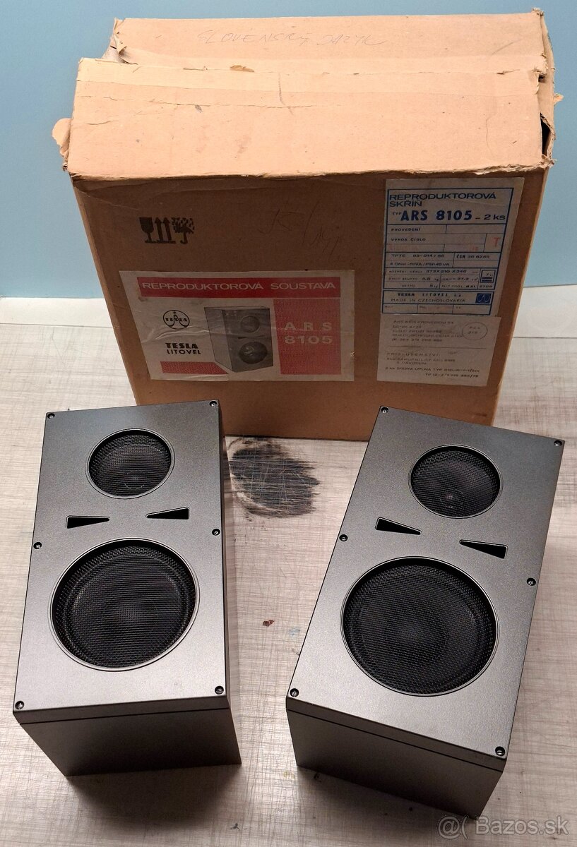 Predam repro Tesla ARS 8105, 4Ohm + orig.krabica - 2