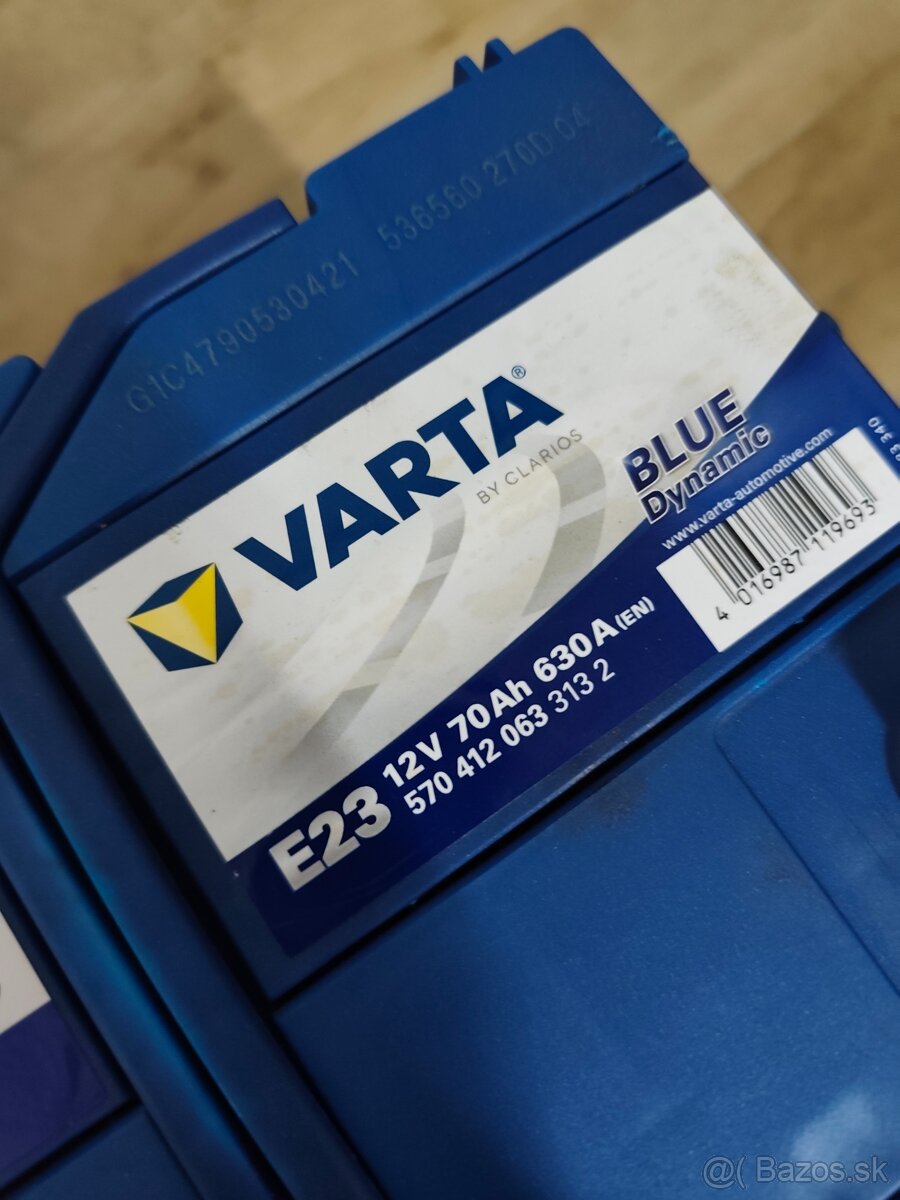 Batéria Varta e23 12v 70ah 630a - 2