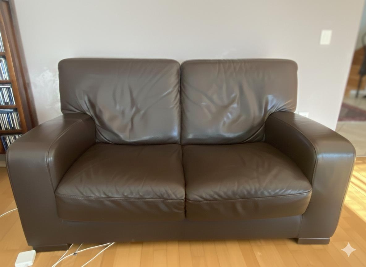 Sedačka talianska, koža, 3 + 2 - 2