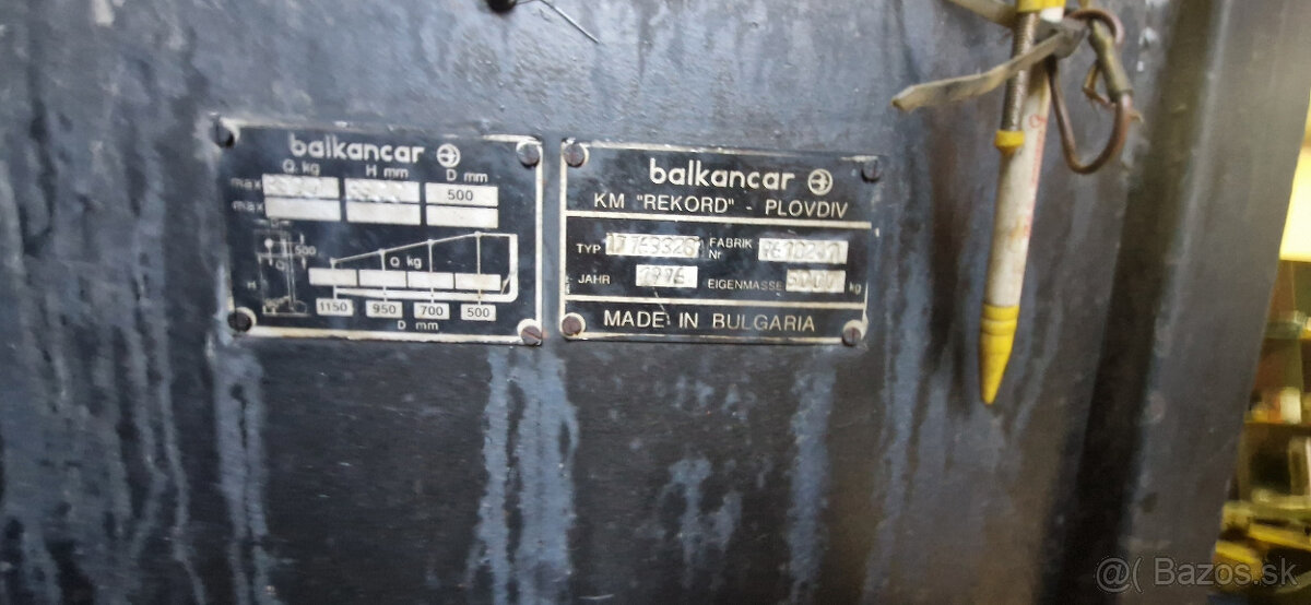 predam VZV Balcancar 3,5t , nafta - 2