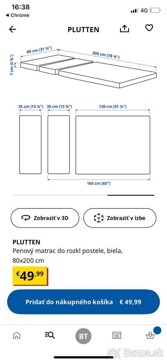 Rastúca posteľ Minnen - 2