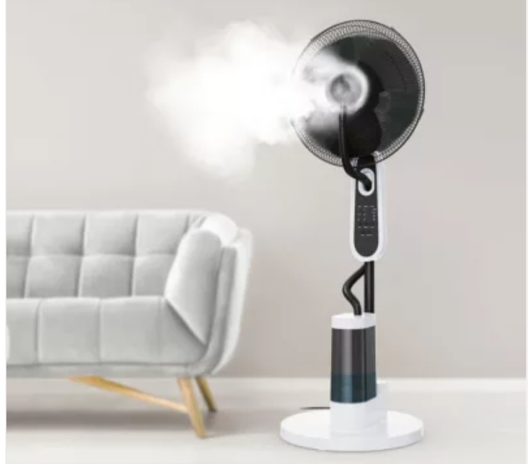 Silvercrest stojanový tichý ventilátor s rozprašovačom hmly - 2