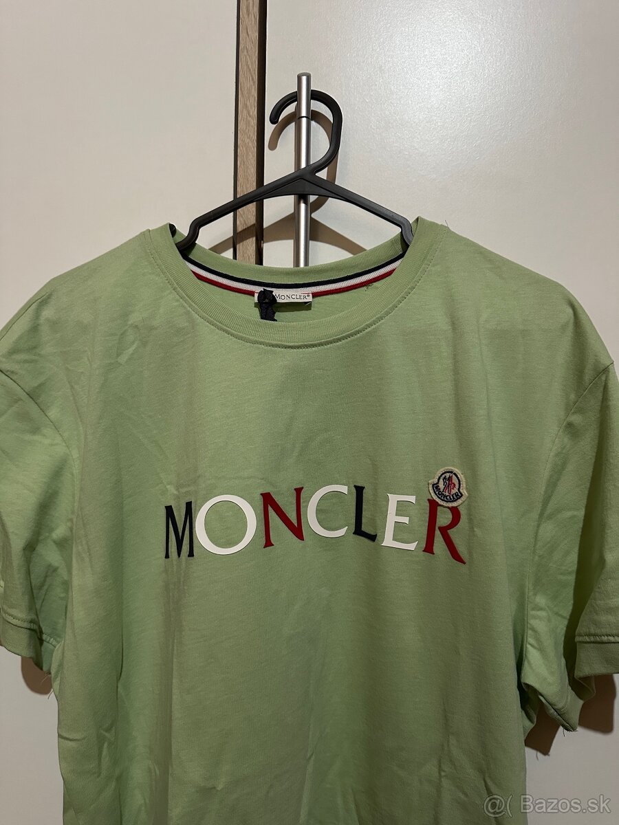 Pánske tričko Moncler - zelené - veľkosť M/L - 2