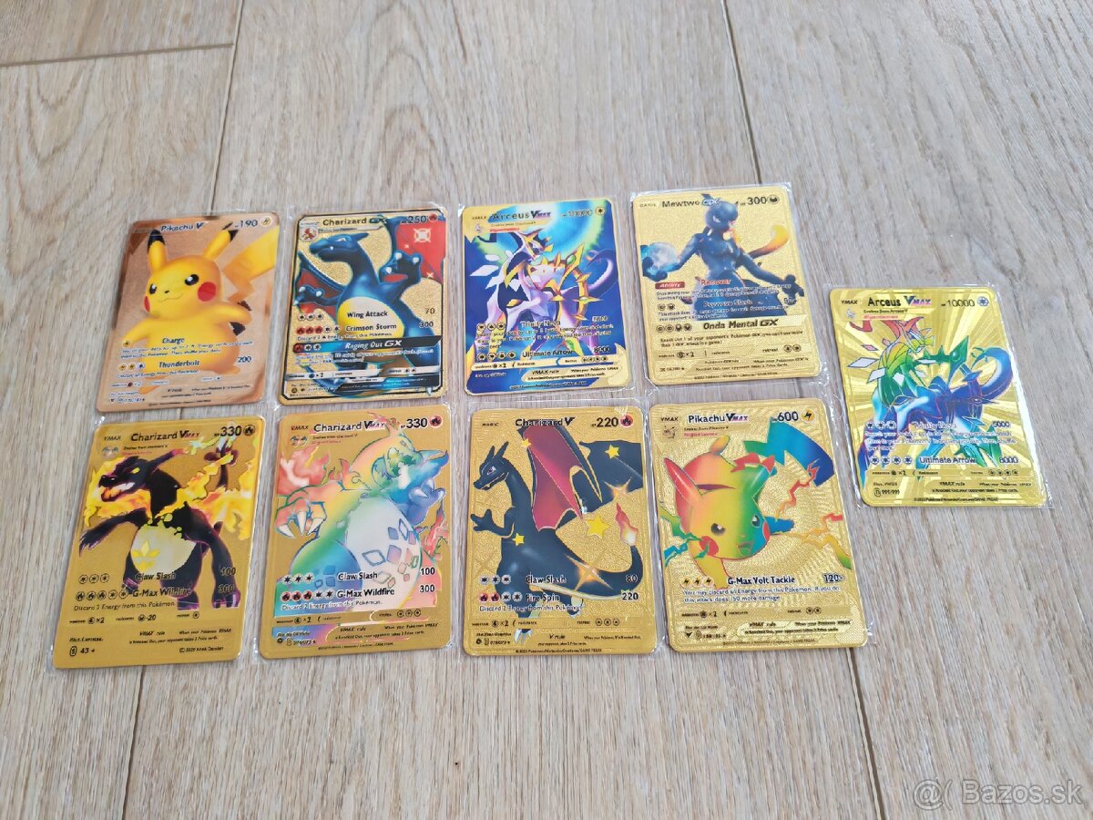 Kovové Pokémon karty - 2