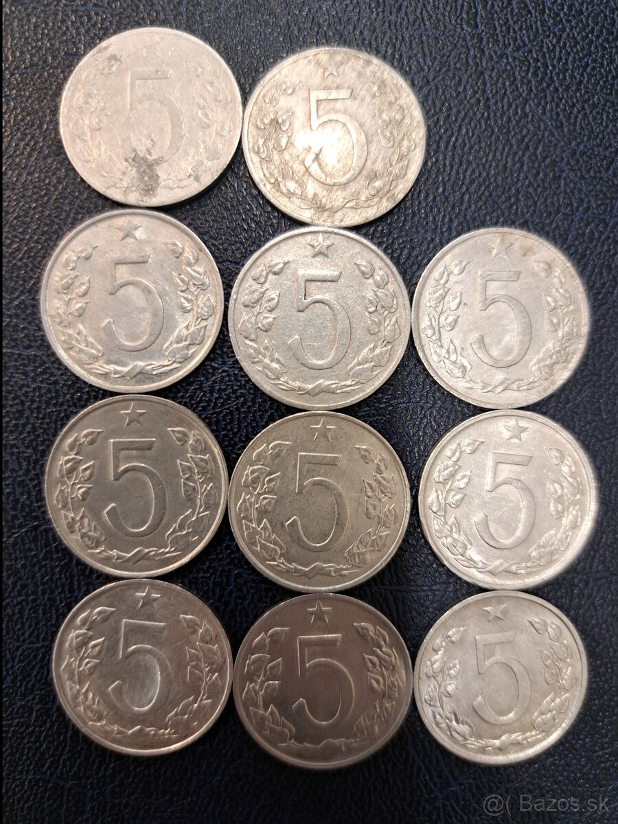Mince 5 halierov ČSR - 2