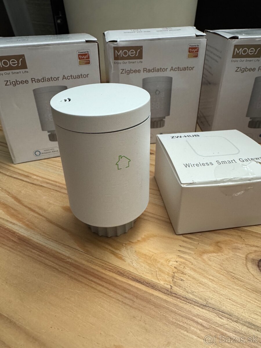 Predám termostatické smart hlavice Zigbee – 4 ks + gateway - 2