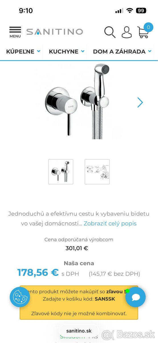 Bidetova sprska kludi 2x - 2