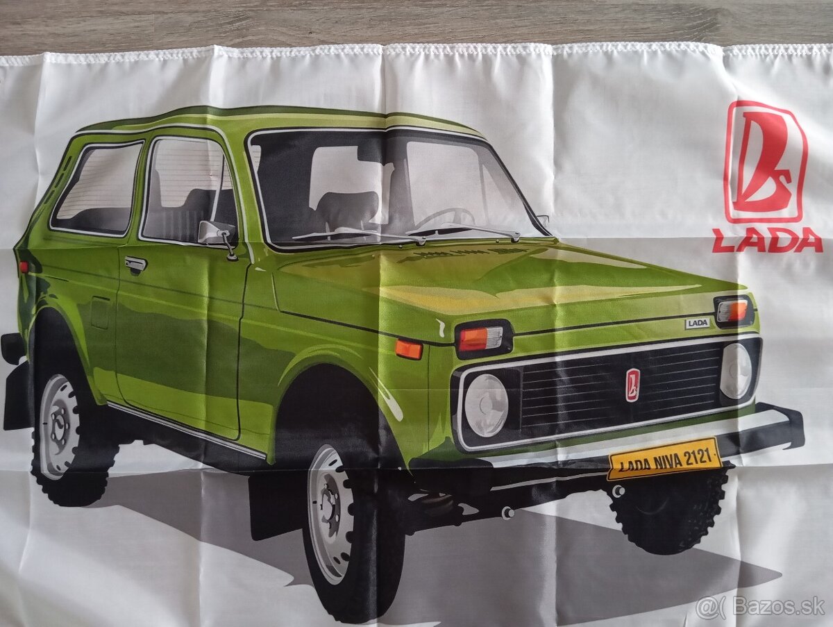 Lada Niva dekorácia na stenu do garáže - 2