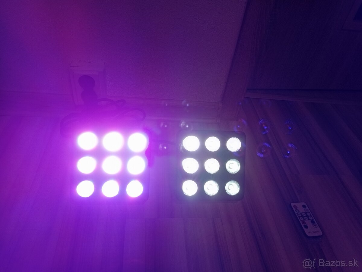 Nové LED par svetlá 9x10W - 2