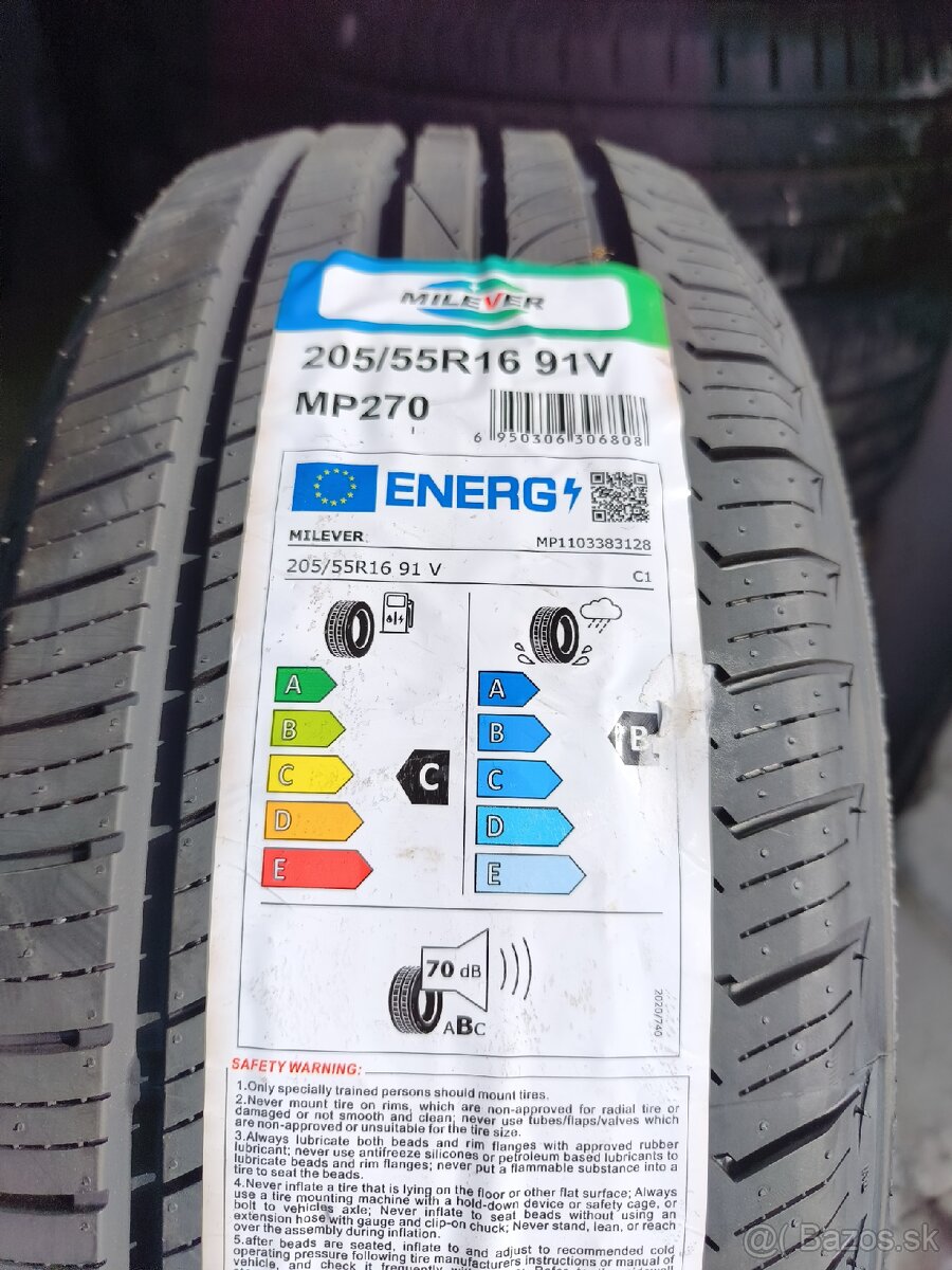 205/55/R16 letné 4ks nové - 2