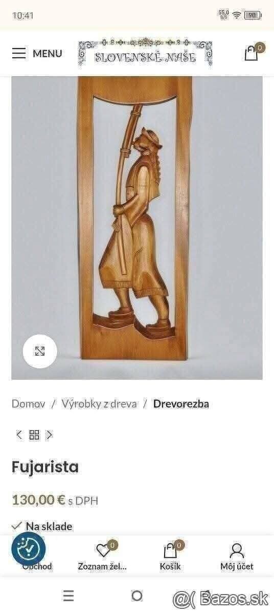 Fujarista drevorezba,valaška - 2