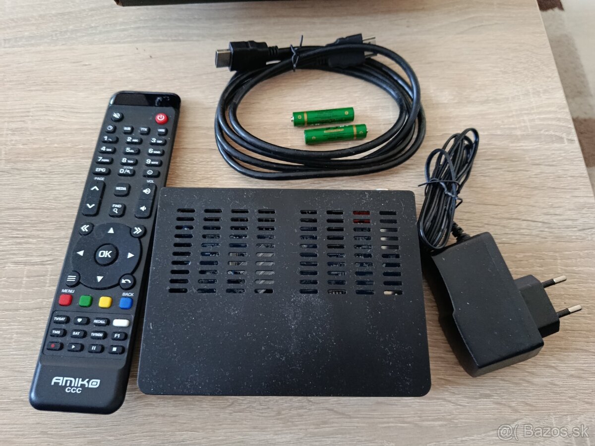 Full HD DVB-T/T2 príjmač Amiko Impulse 3 H.265: - 2