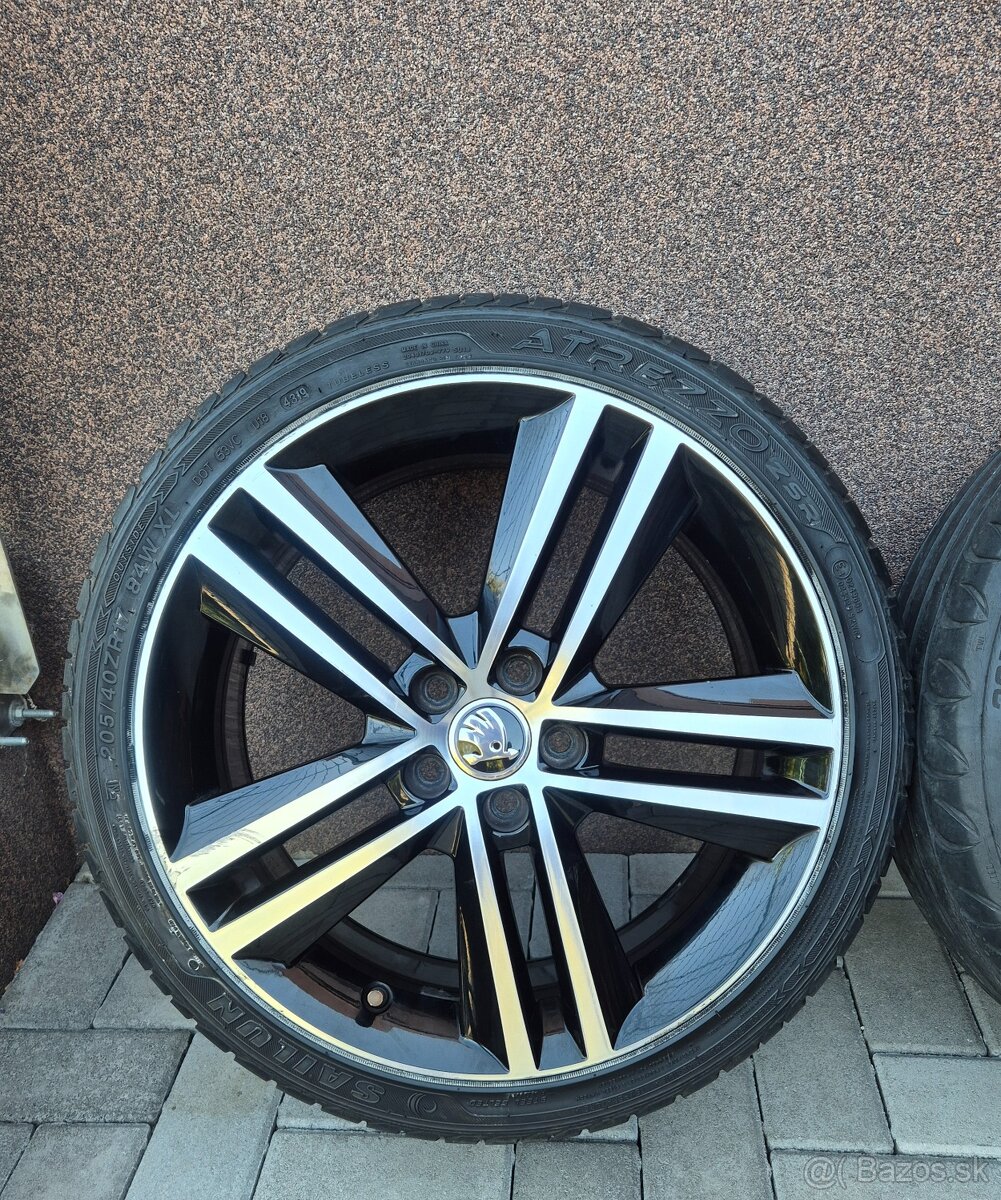 Predám elektróny SKODA RAY 5x100 R17 - 2