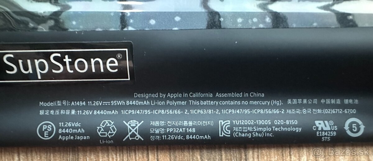 Predám batériu na MAC book PRO - 2