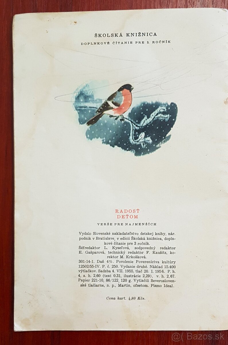 Kniha básničiek 1956 - 2