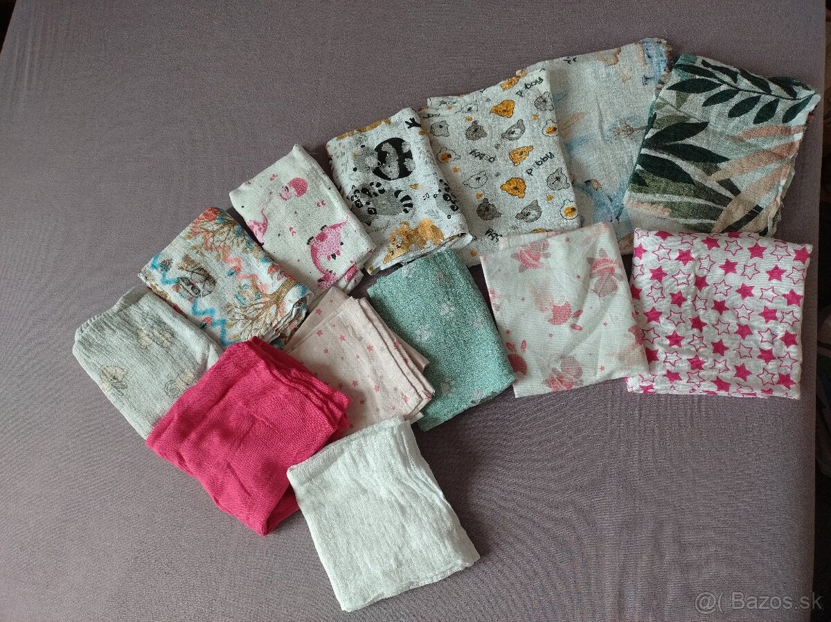 Detské podbradníky, slintáky, bavlnené plienky - 2