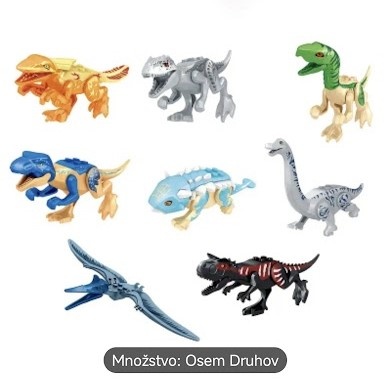 DINOSAURY 8 ks-10 ks sada - 2