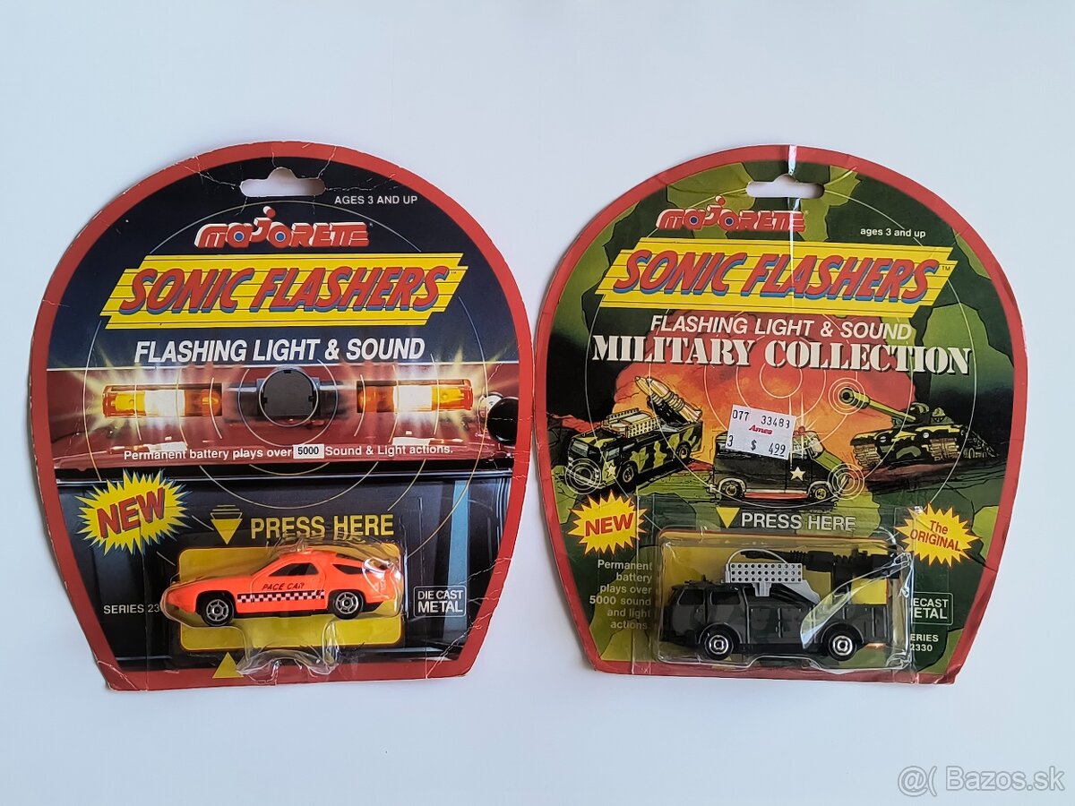 modely Majorette SONIC FLASHERS - Porsche 928 Military truck - 2
