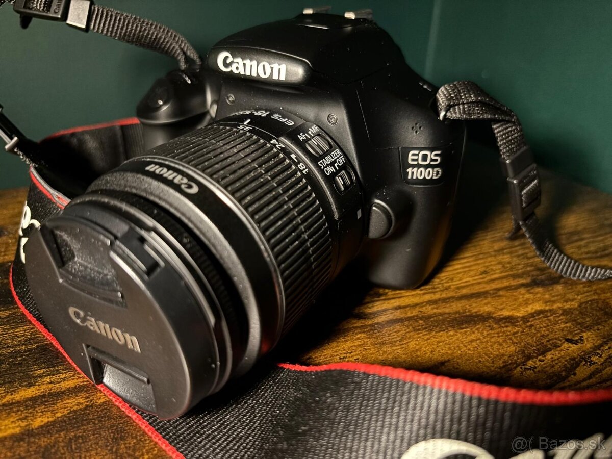 Canon 1100D + setový obje EF-S 18-55 mm f/3.5-5.6 - 2