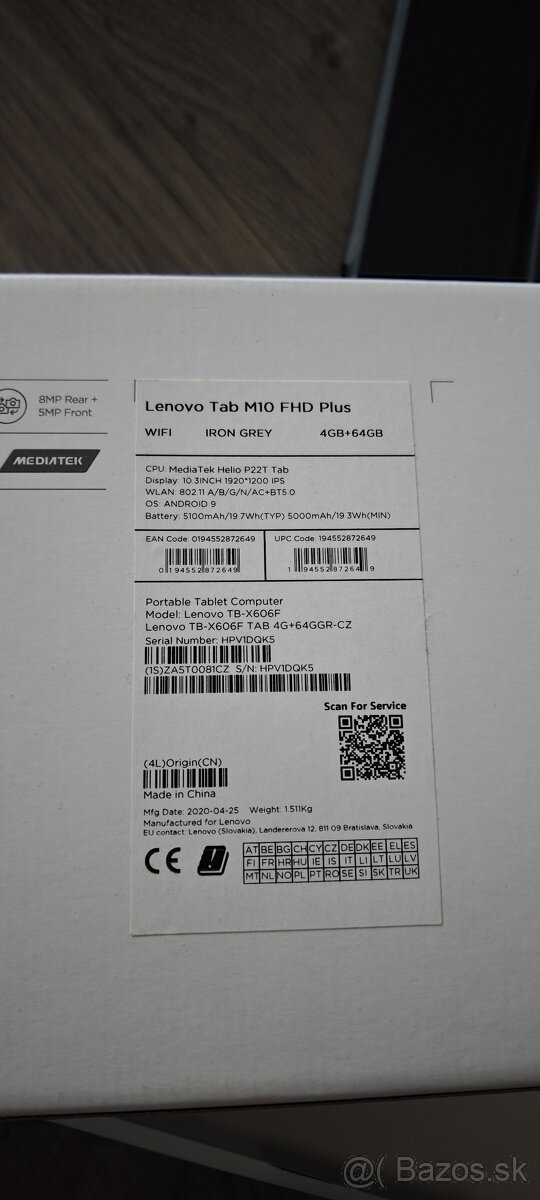 Tablet Lenovo Tab M10 FHD PLUS - 2