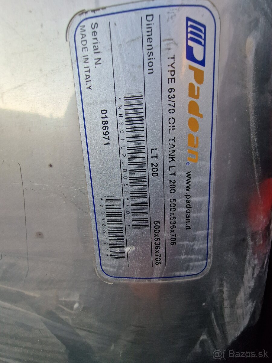 Hydraulicka nadrz Padoan 200l - 2
