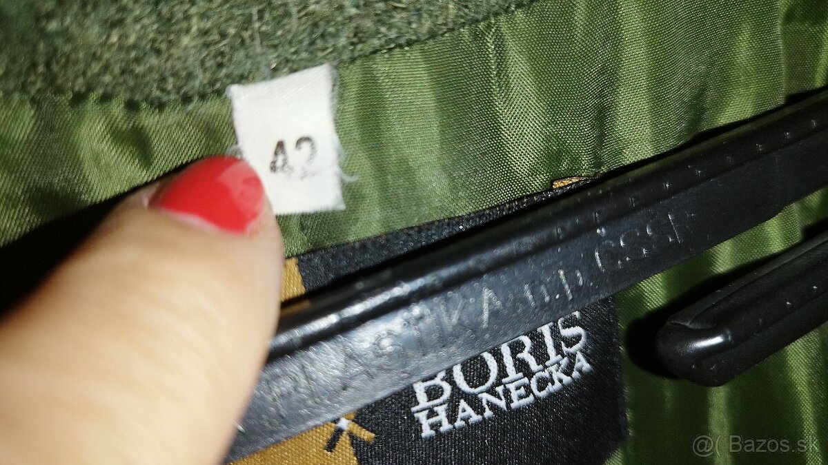 Dámsky dlhý vlnený kabát XL/42 - 2