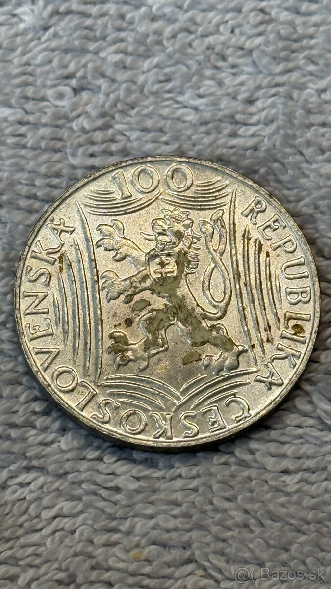 Stříbrná mince Československo – 100 Kčs 1949 J. V. Stalin (A - 2