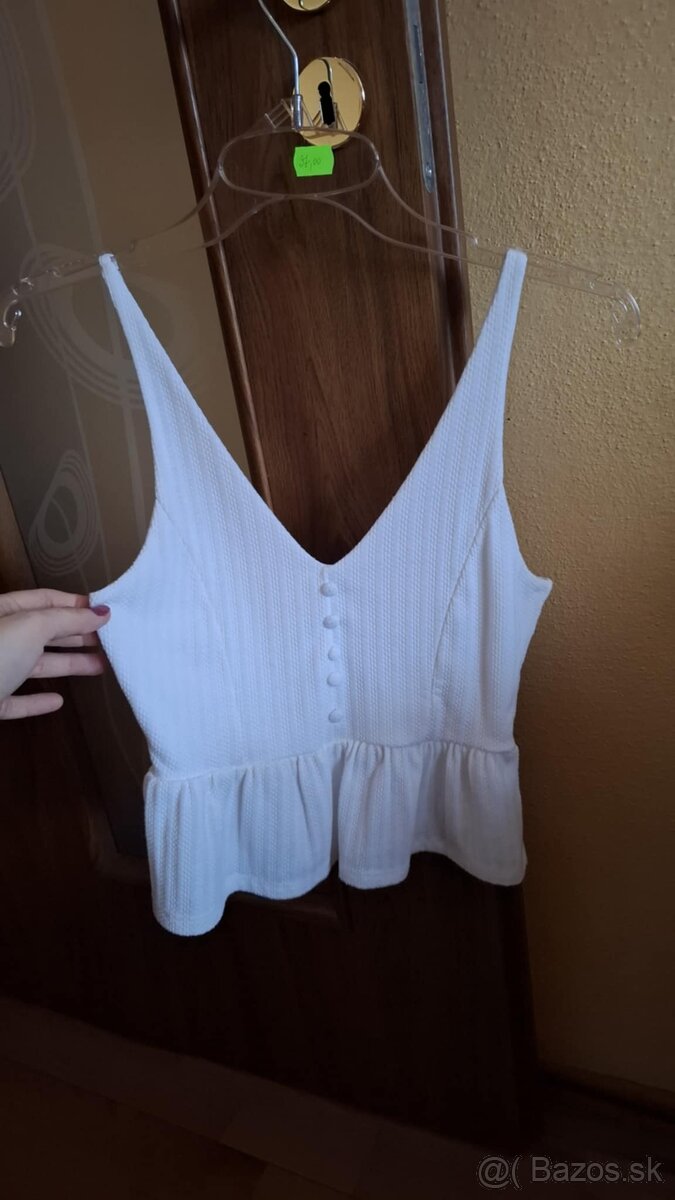 biely letny top/bluzka - 2