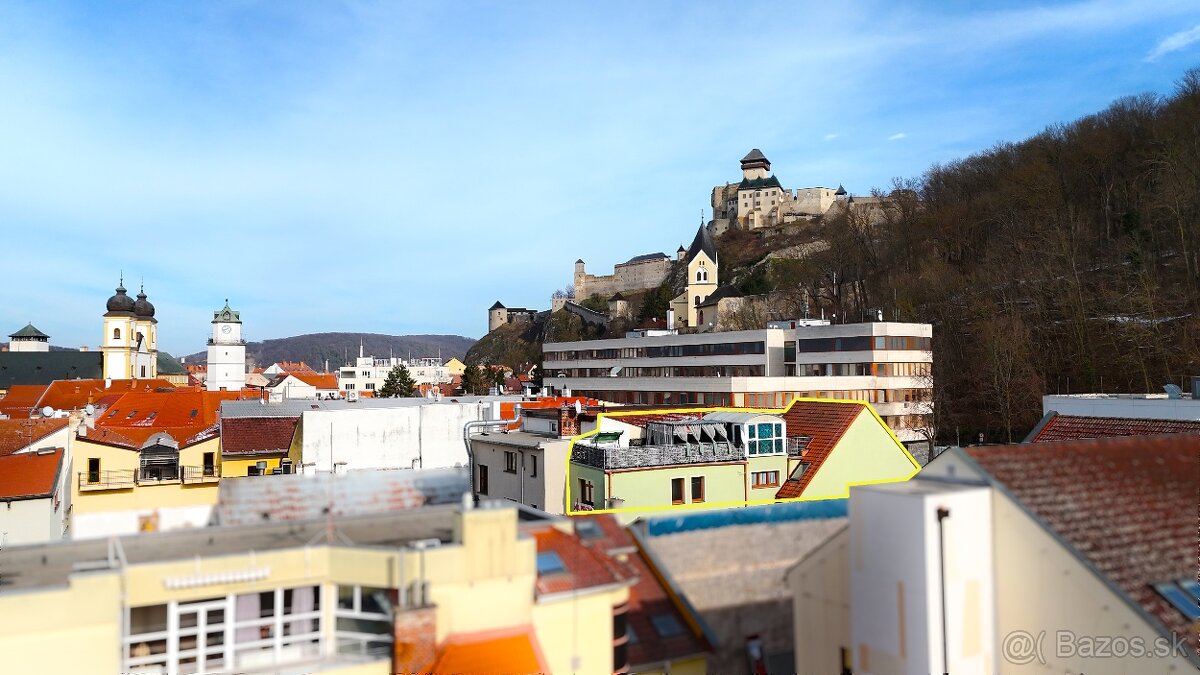 Dva byty, 2 polyfunkcie, strešné terasy v centre Trenčíne - 2