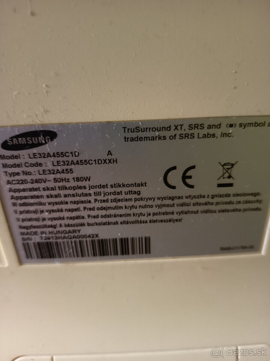 Predám TVSamsung - 2