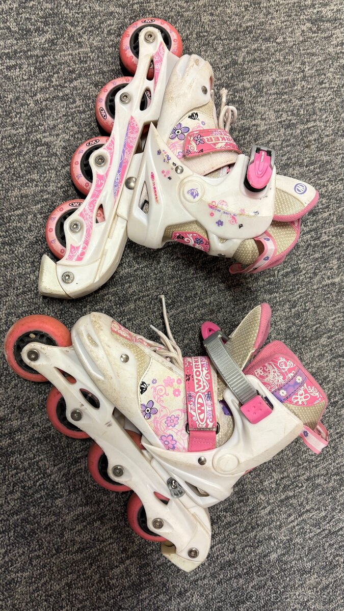 Detské rastúce inline kolieskové korčule - 2