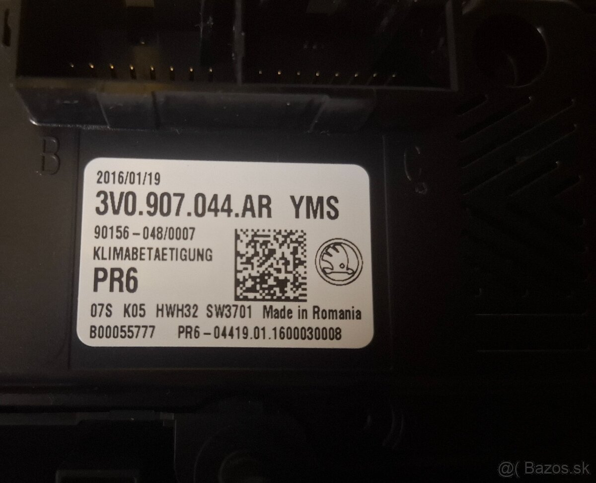 Panel klimatizácie Climatronic Škoda Superb 3 - 2