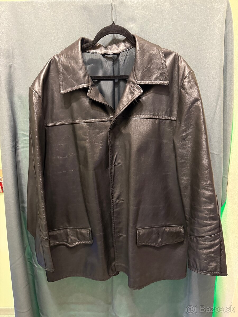 pánske kožené vintage sako - 2