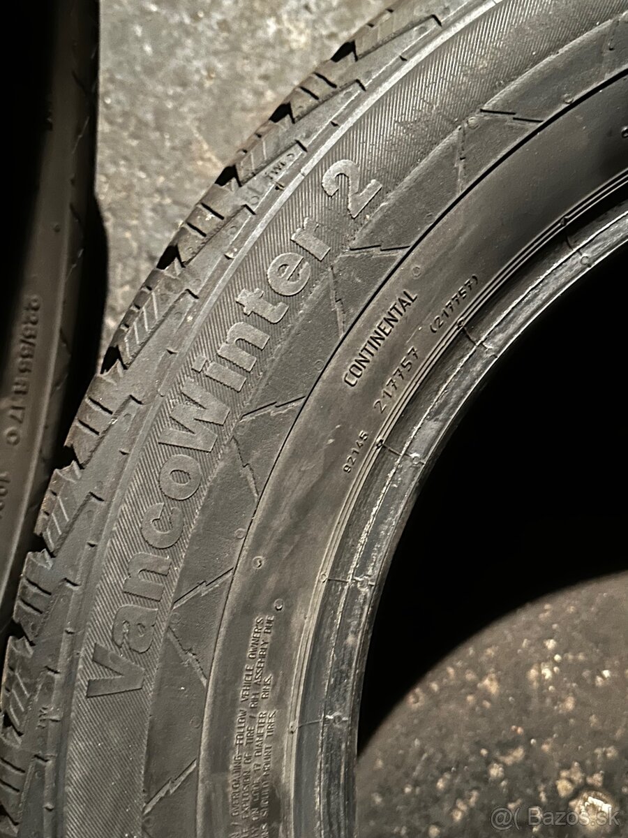 2xZIMNÉ 225/55 R17C CONTINENTAL VANCOWINTER 2 - 2