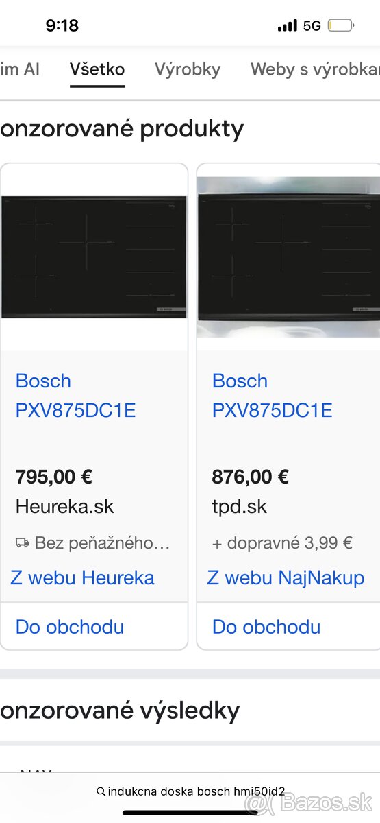 Indukčná varná doska bosch - 2