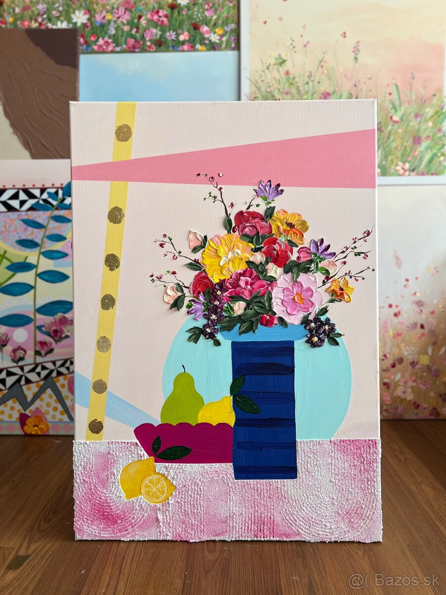 Umelecké maľby na plátne, ručne maľované obrazy - 2