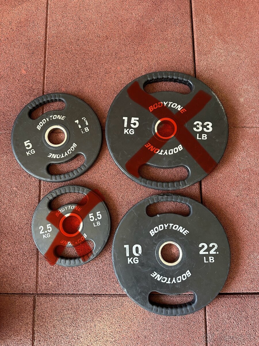 Olympíjske kotúče Dafe 2,5-5-10-15kg - 2