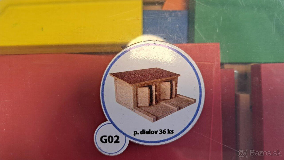 Detská drevená magnetická stavebnica G02 - 2