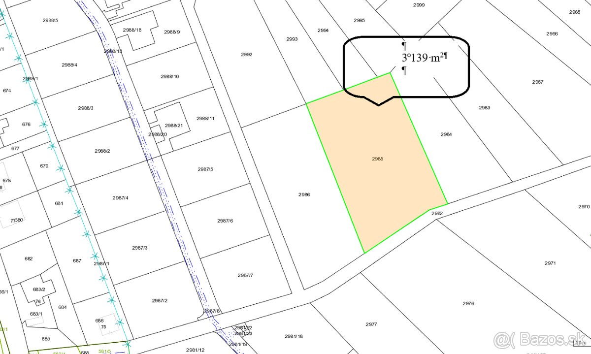 Predaj investičný pozemok o výmere 3139 m2, Horné Hámre - 2