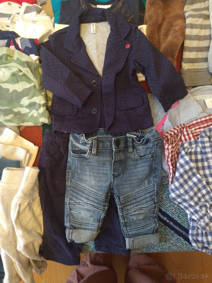 Balík chlapčenkého dojčenského oblečenia veľ. 56-68 - 2