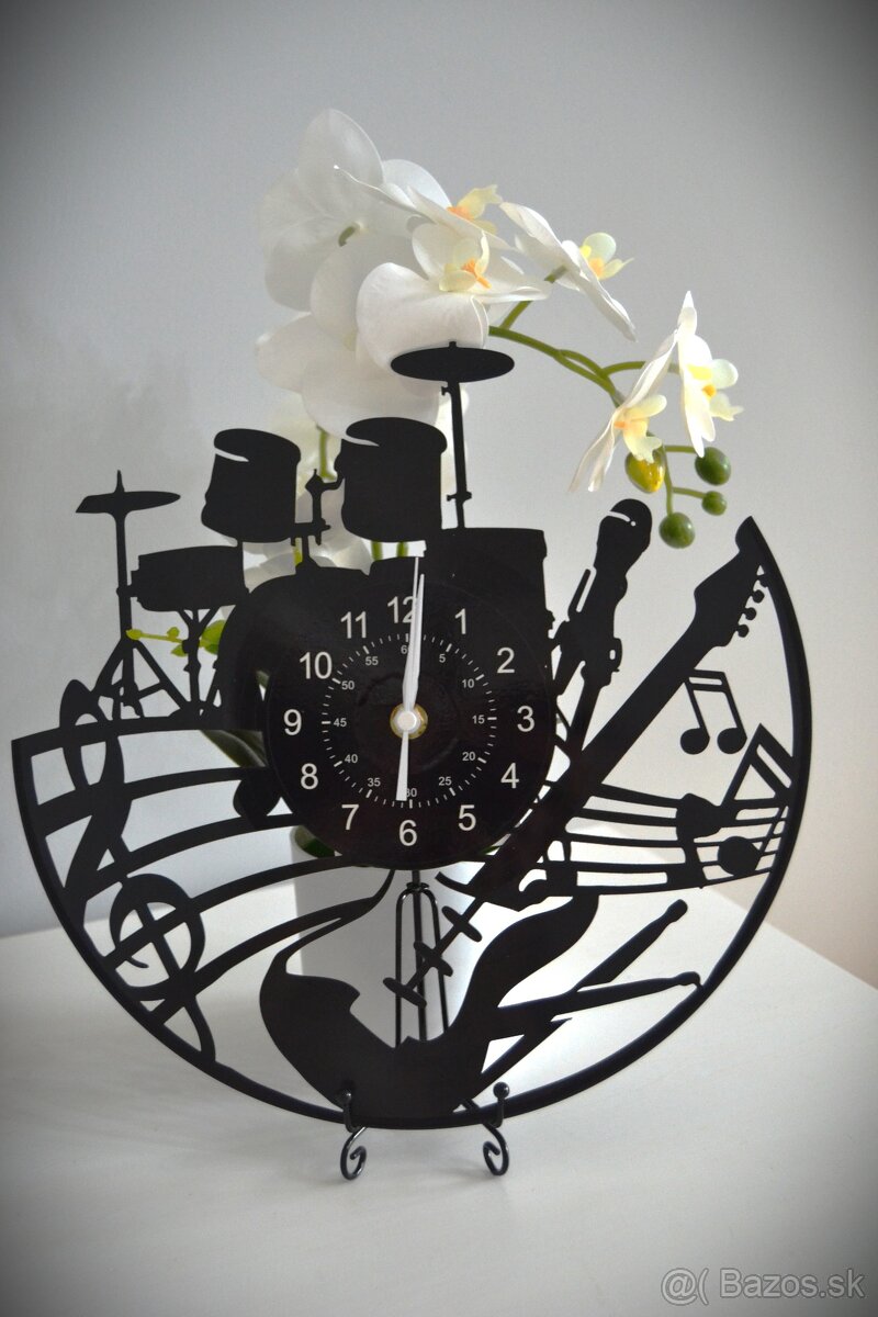 Melody Clock Rock, dizajnové hodiny z vinylovej LP platne - 2
