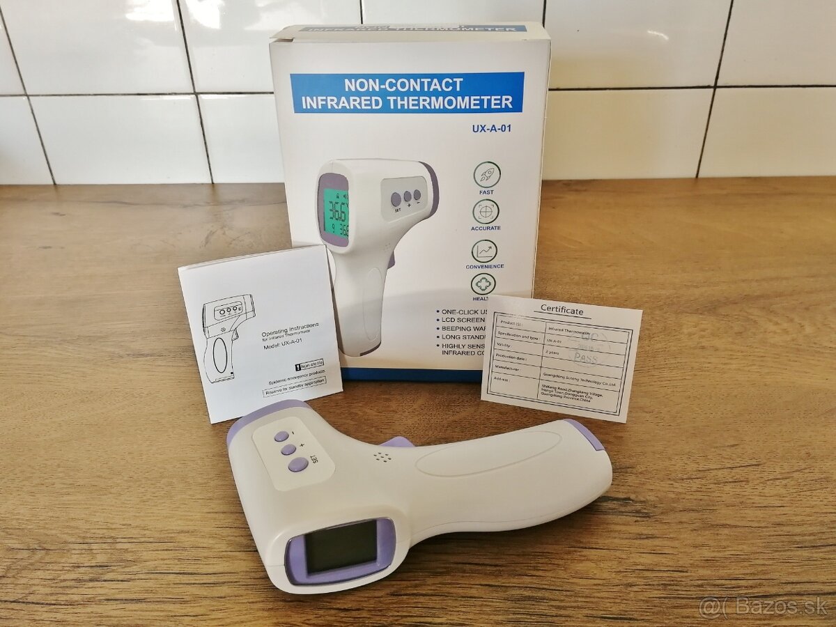 Digitálny bezkontaktný infra teplomer - certifikovaný - 2