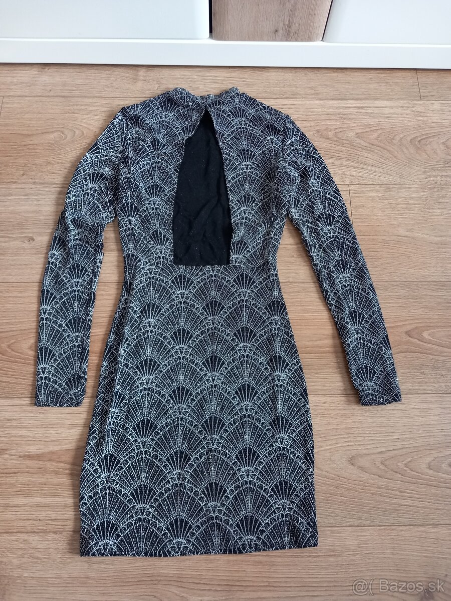 Spoločenské trblietavé šaty XS - 2