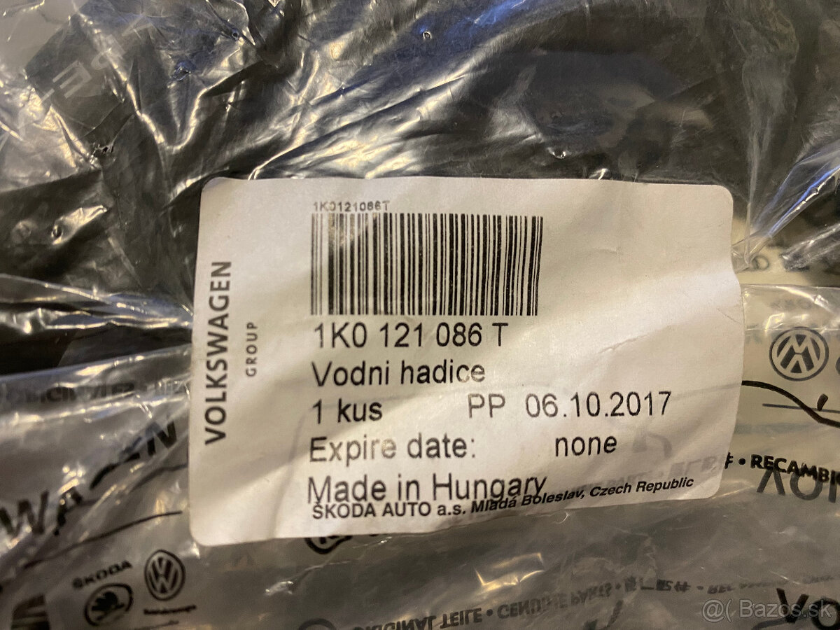 VODNA HADICA VAG 1K0121086T - 2