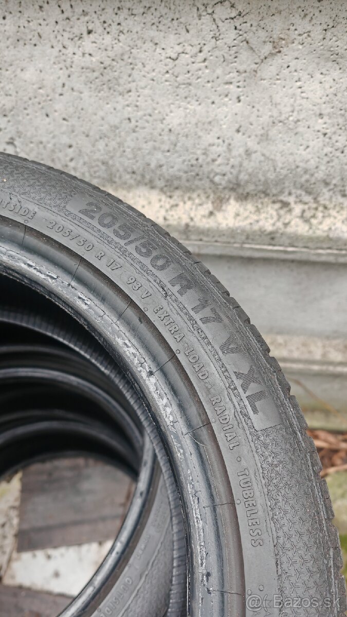 205/50 r17 Barum letné pneu 7mm - 2