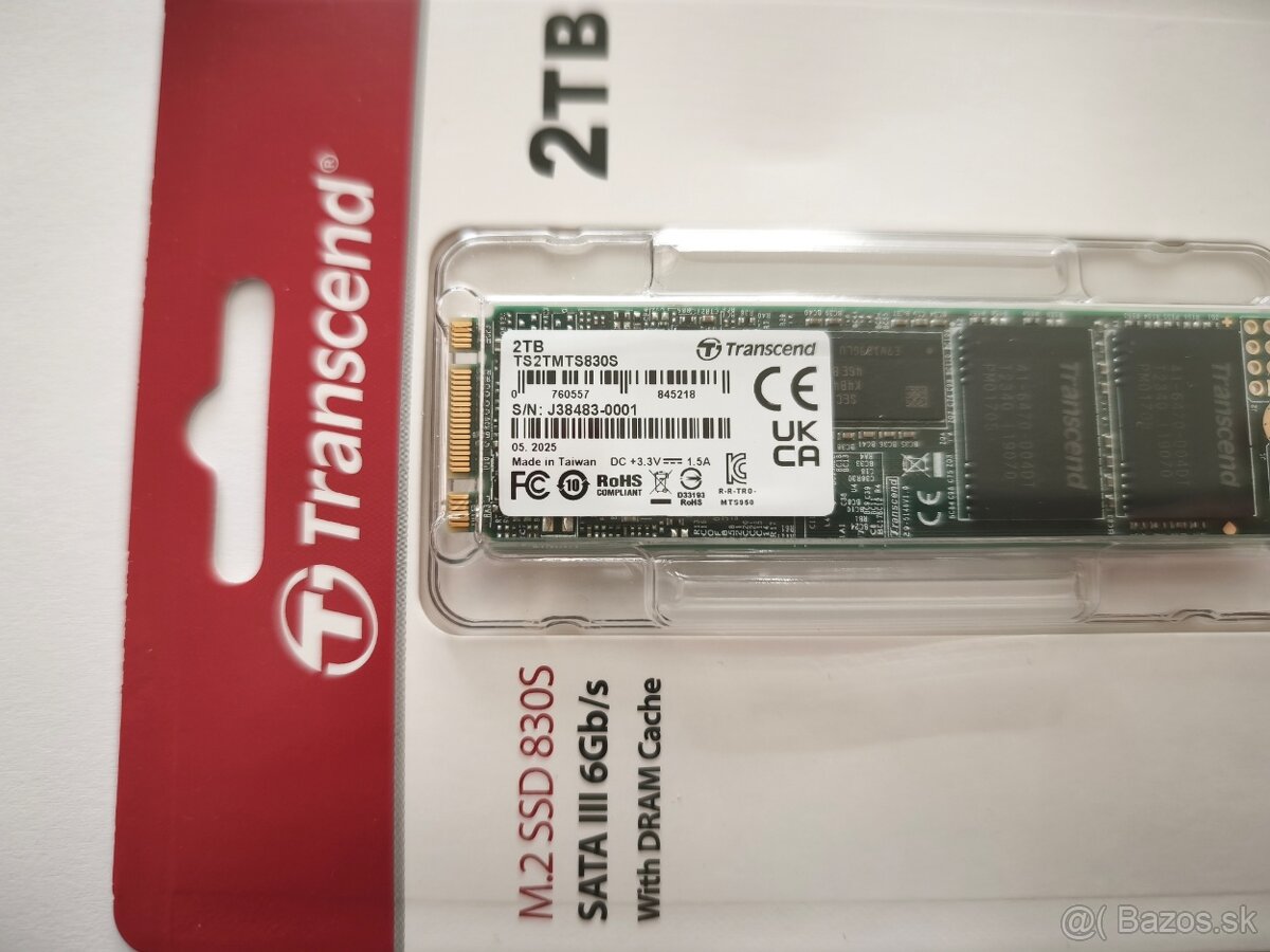 Transcend MTS830S 2TB, M.2 2280, SATA - 2